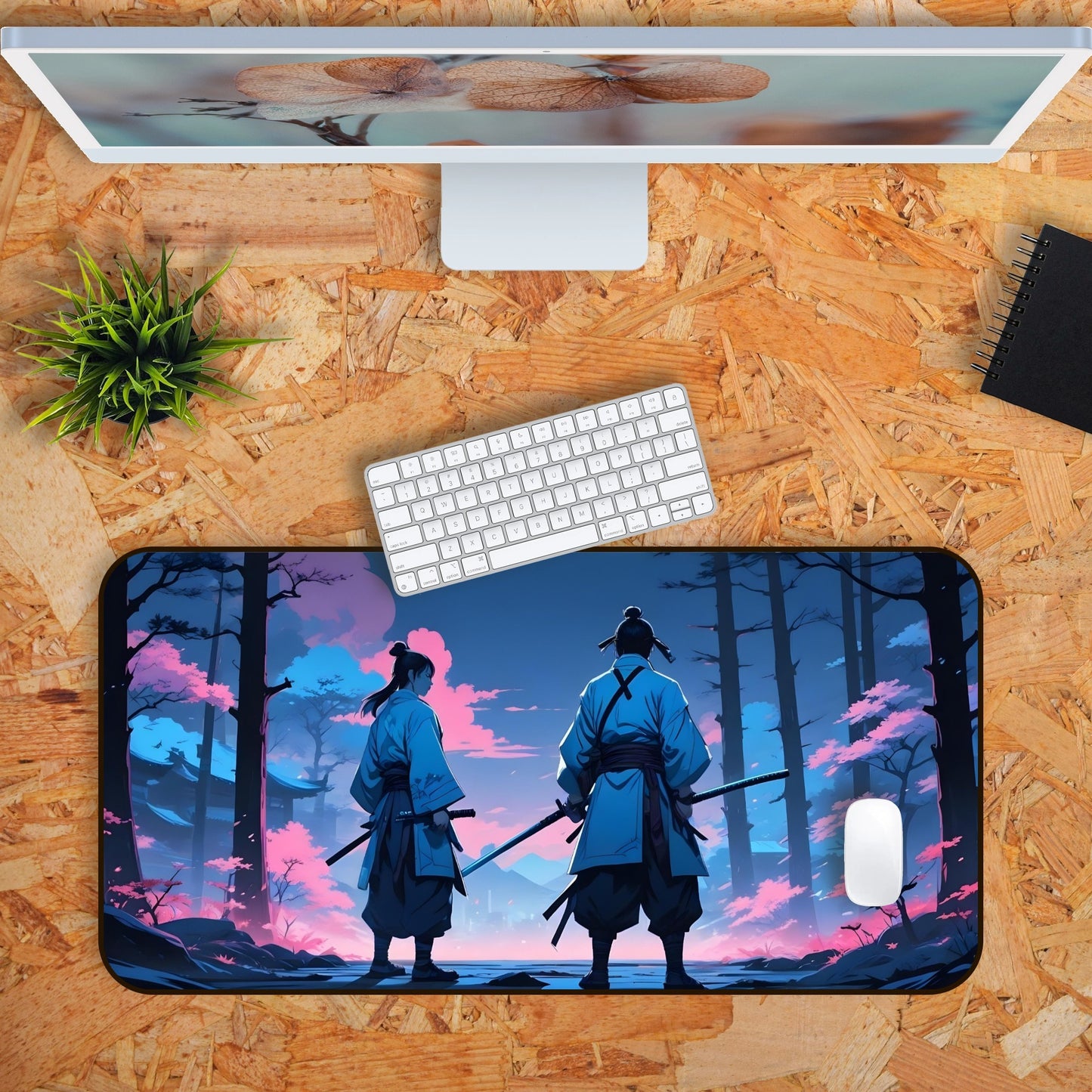 Anime Edition Two Swordsman Gaming Deskmat
