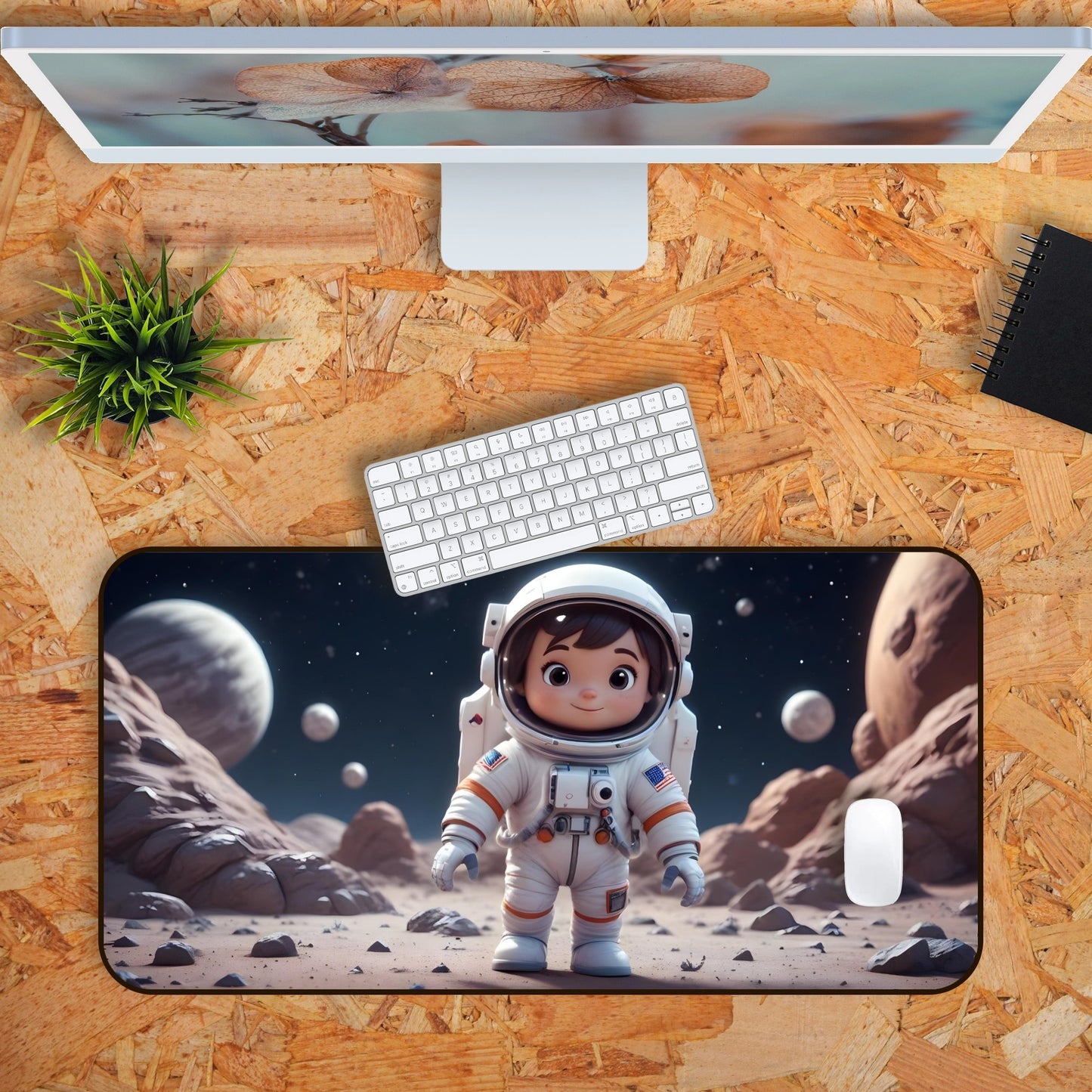 Pookie Edition Kid Astronaut Gaming Deskmat